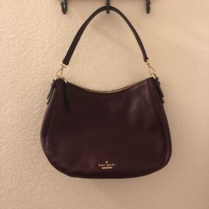 DARK PURPLE KATE SPADE PURSE! WORN ONCE!!